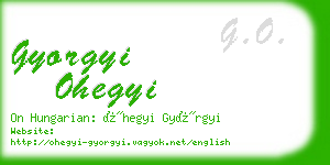 gyorgyi ohegyi business card